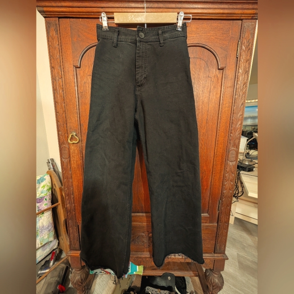 ZARA high Rise Wide Leg Jeans